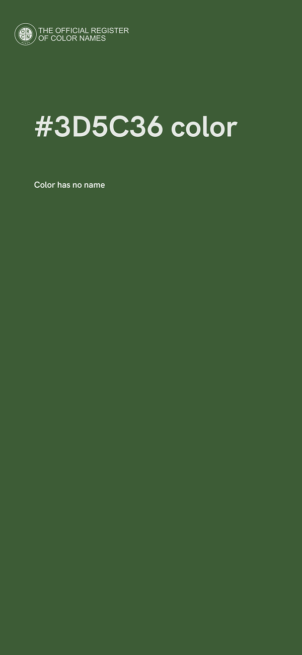 #3D5C36 color image