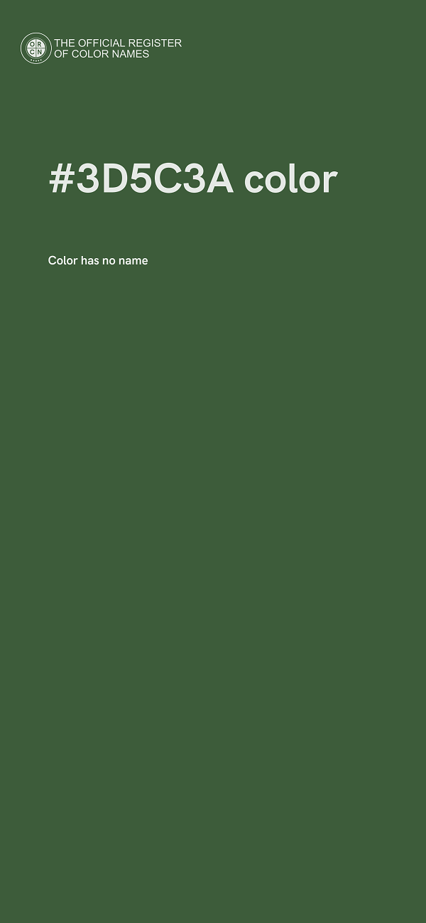 #3D5C3A color image