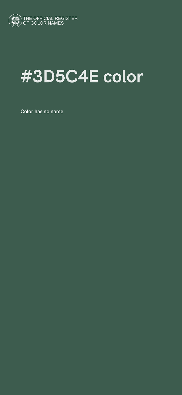 #3D5C4E color image