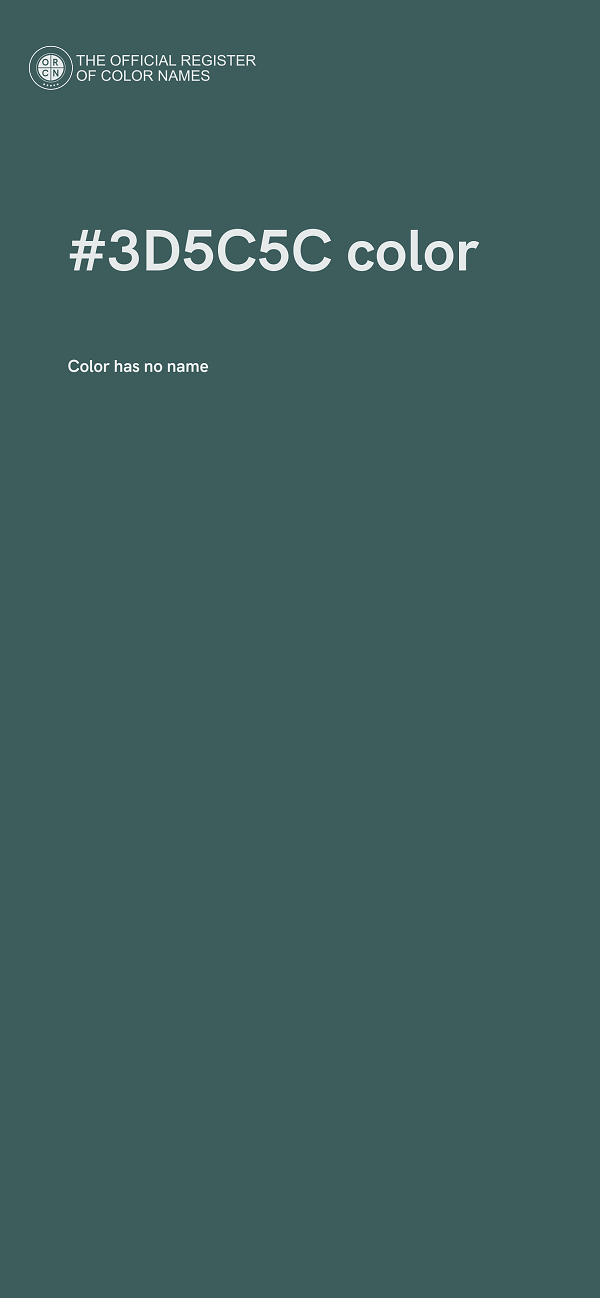 #3D5C5C color image