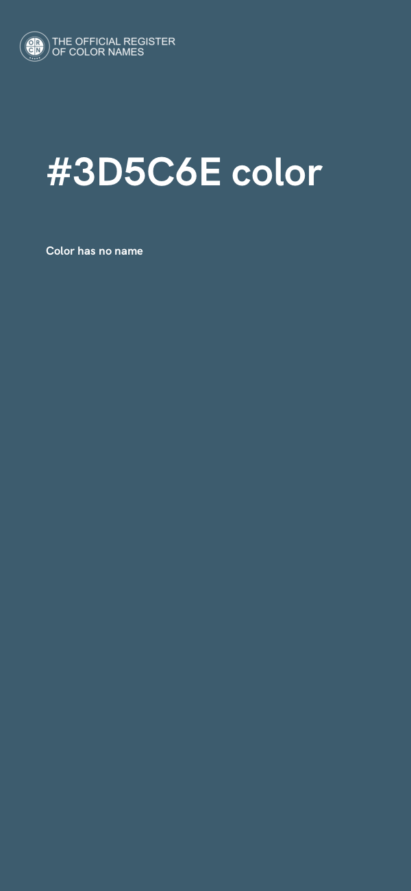 #3D5C6E color image