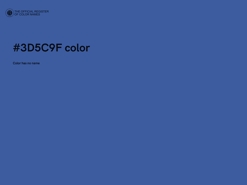 #3D5C9F color image
