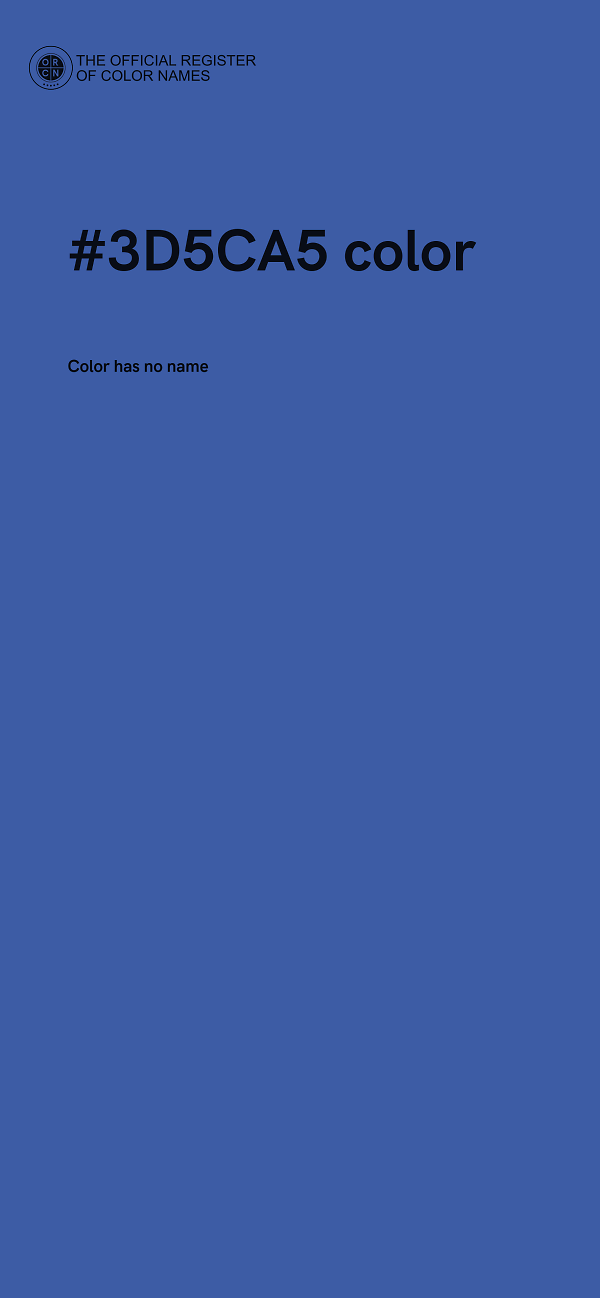 #3D5CA5 color image