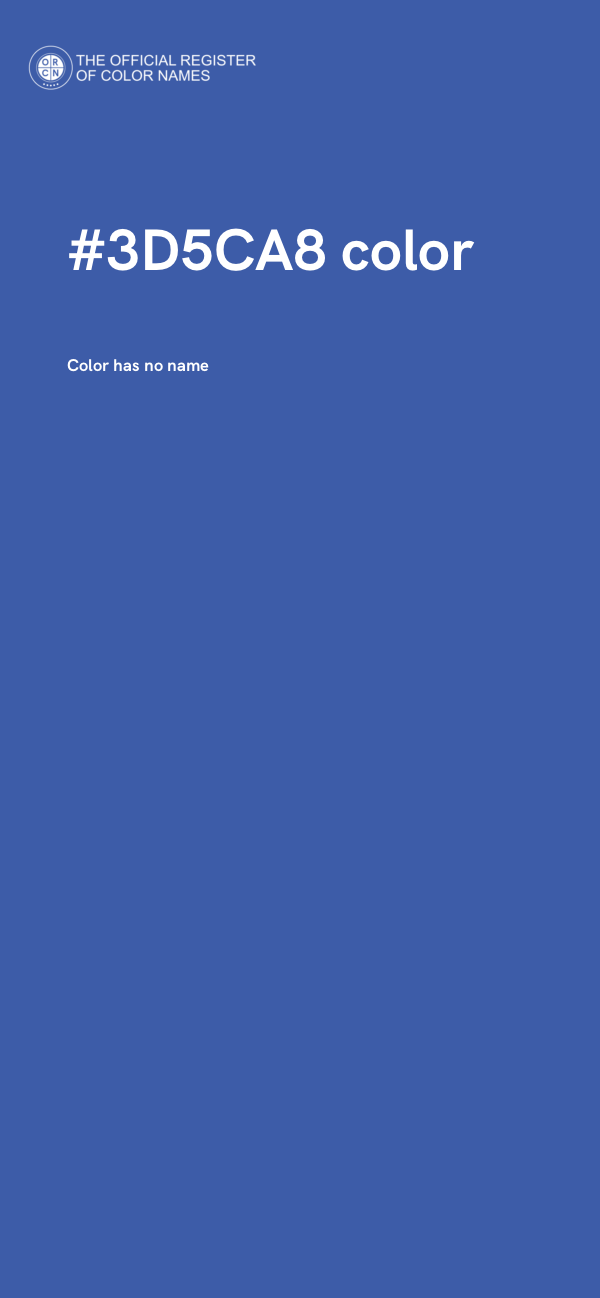 #3D5CA8 color image