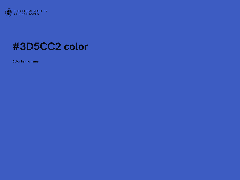 #3D5CC2 color image