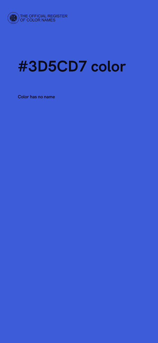 #3D5CD7 color image