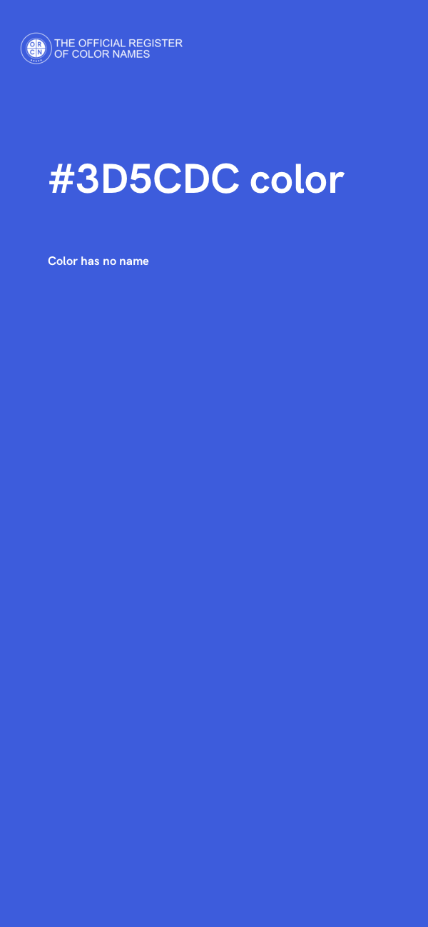 #3D5CDC color image