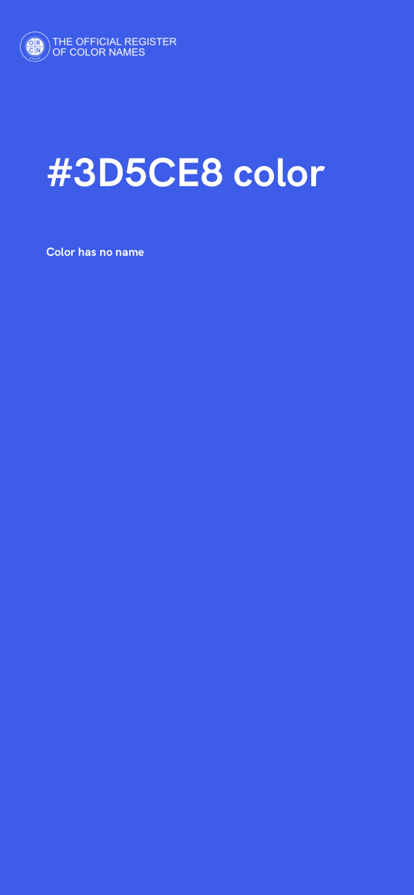 #3D5CE8 color image