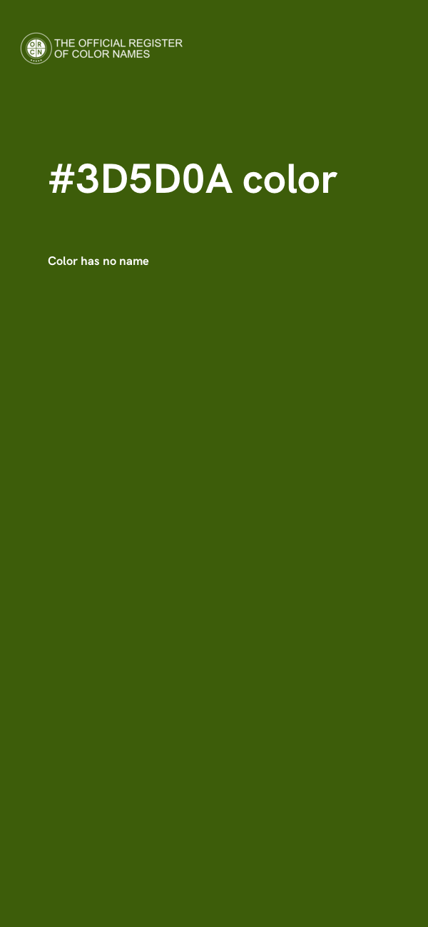 #3D5D0A color image