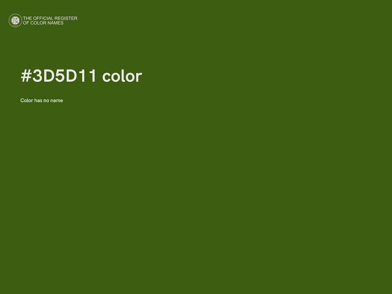 #3D5D11 color image