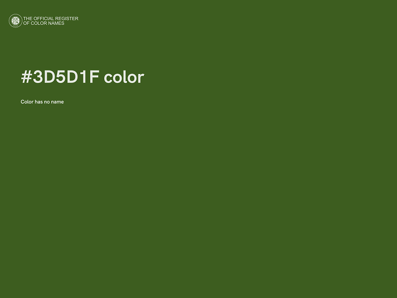 #3D5D1F color image