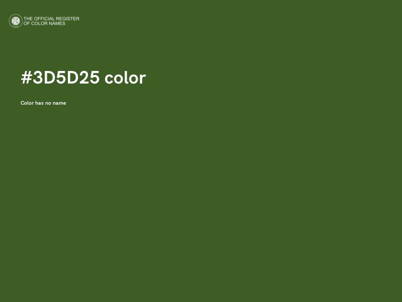 #3D5D25 color image