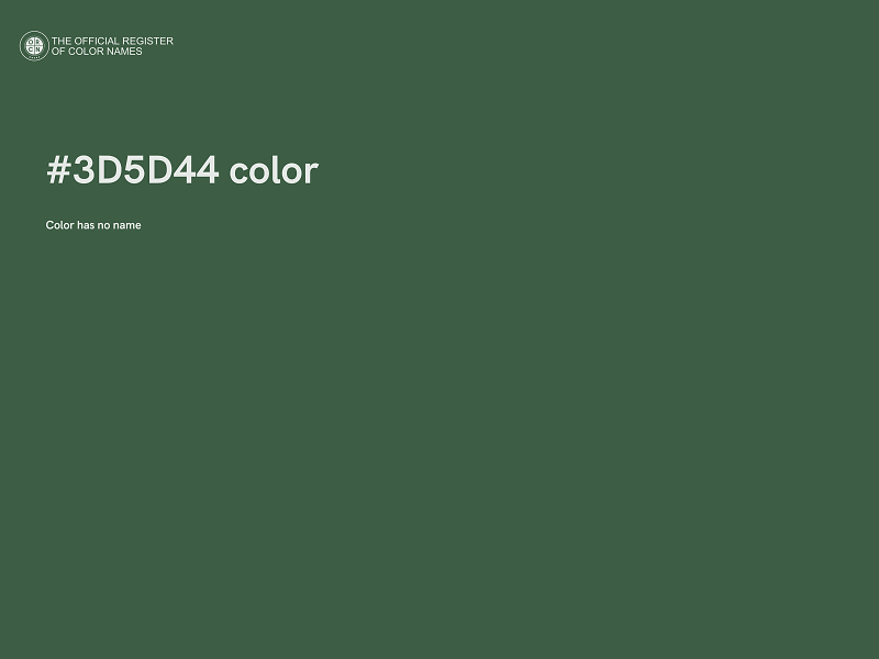 #3D5D44 color image