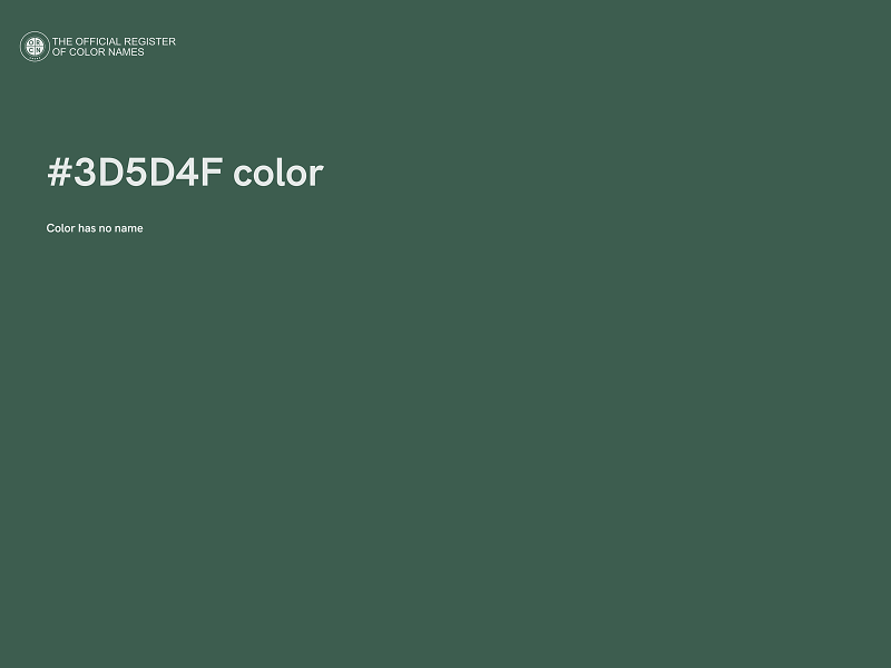 #3D5D4F color image