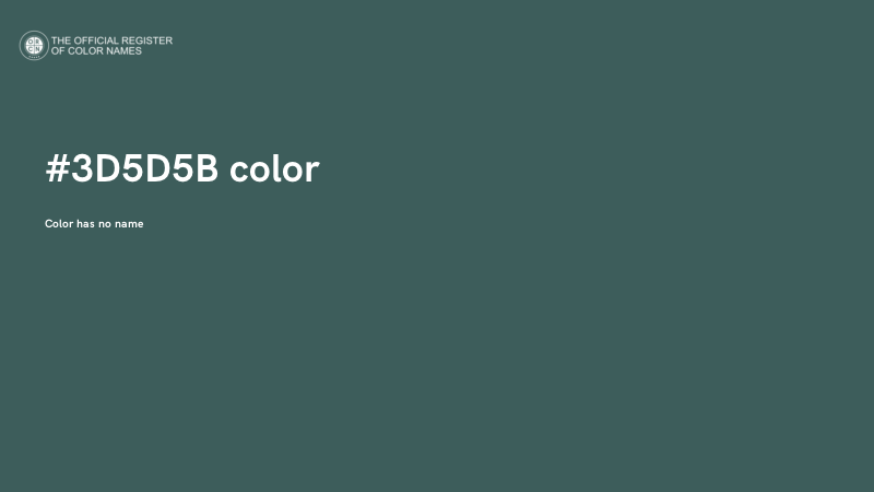 #3D5D5B color image