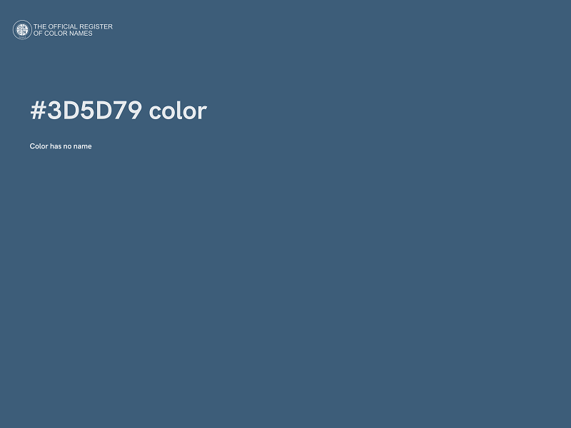 #3D5D79 color image