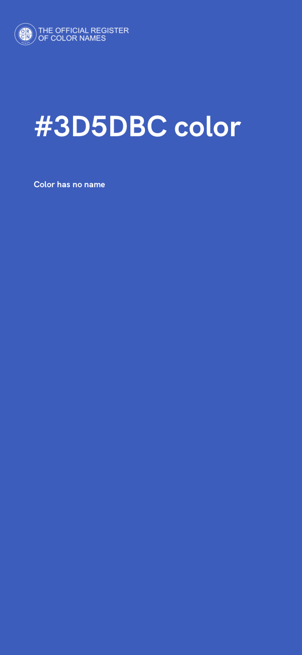#3D5DBC color image