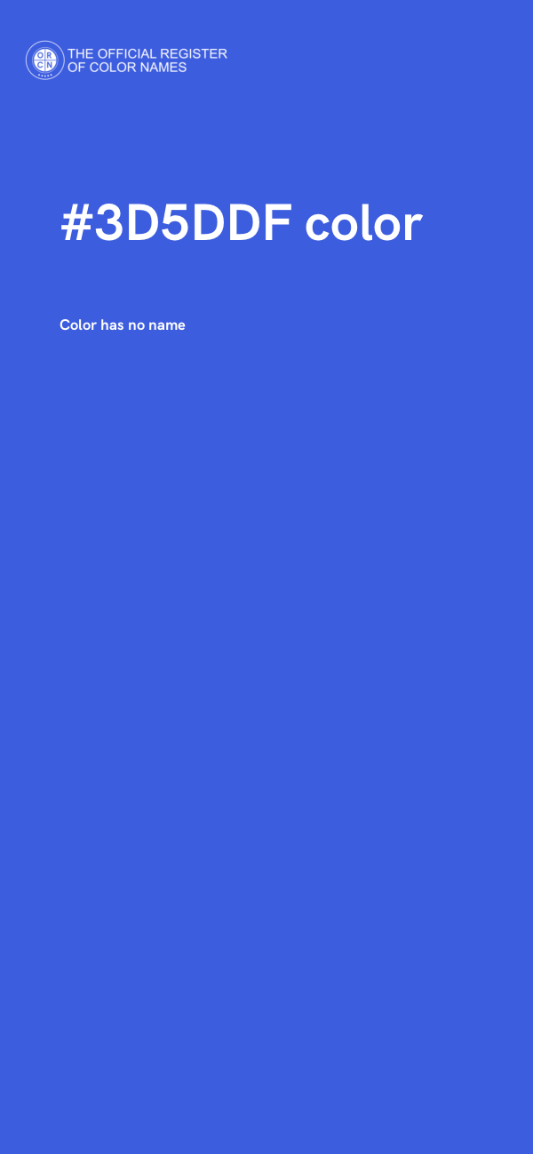 #3D5DDF color image