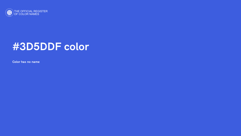 #3D5DDF color image