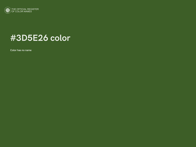 #3D5E26 color image