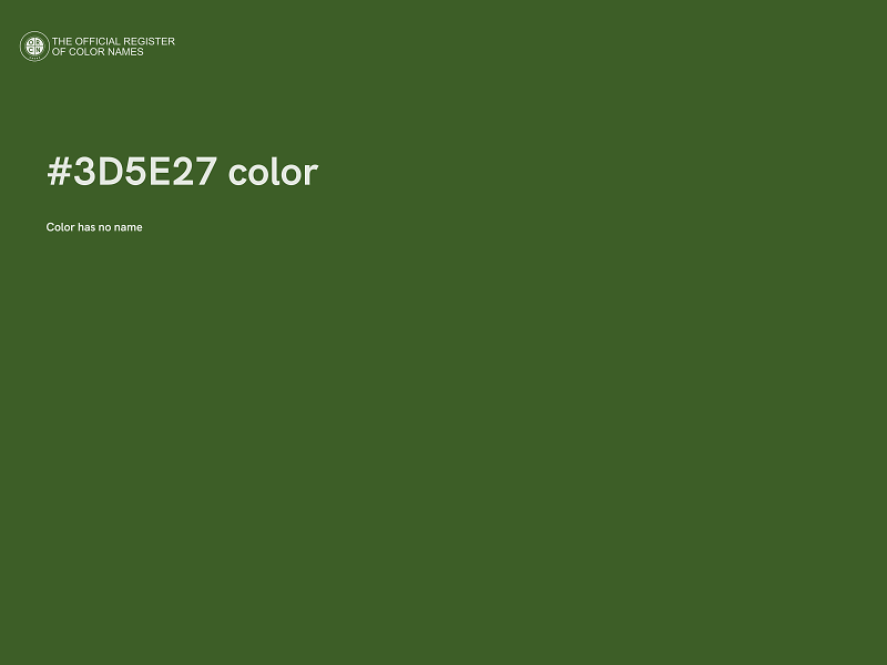 #3D5E27 color image