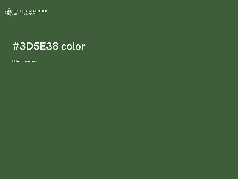 #3D5E38 color image