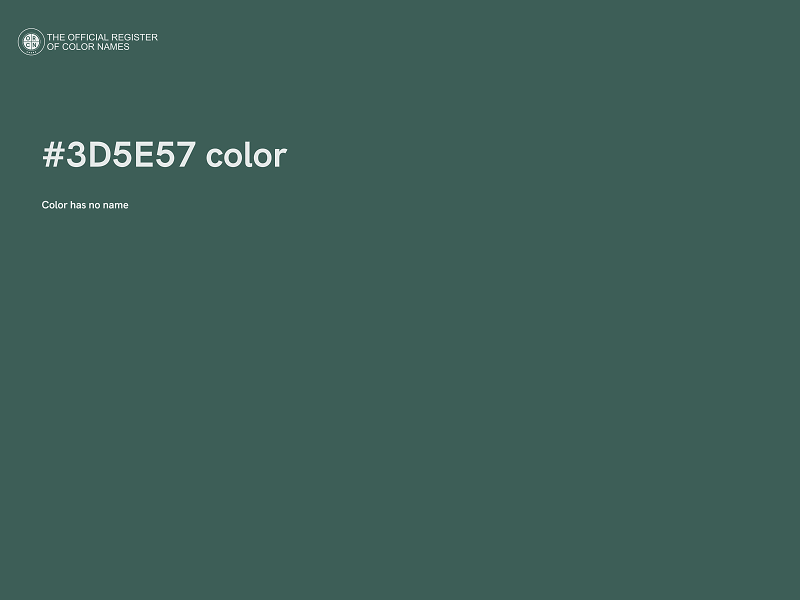#3D5E57 color image