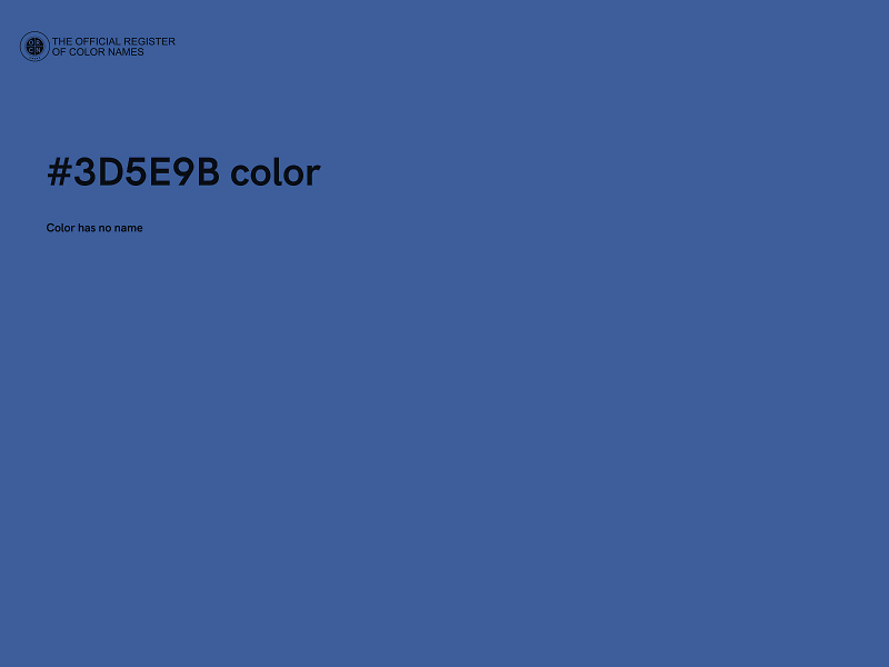#3D5E9B color image