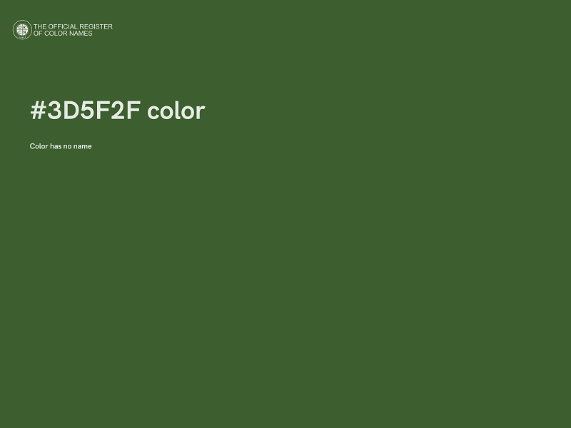 #3D5F2F color image