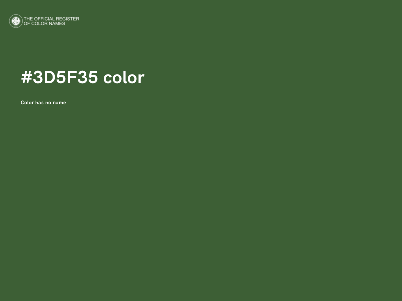#3D5F35 color image