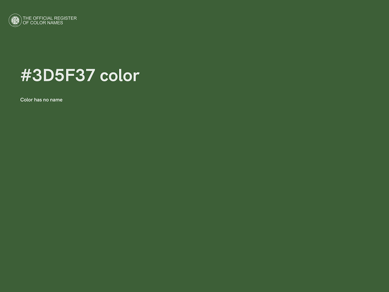 #3D5F37 color image