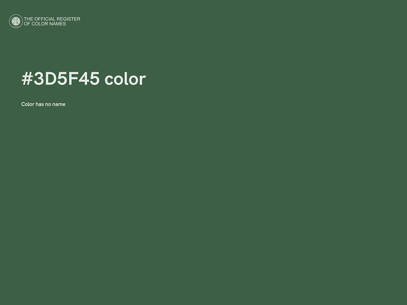 #3D5F45 color image