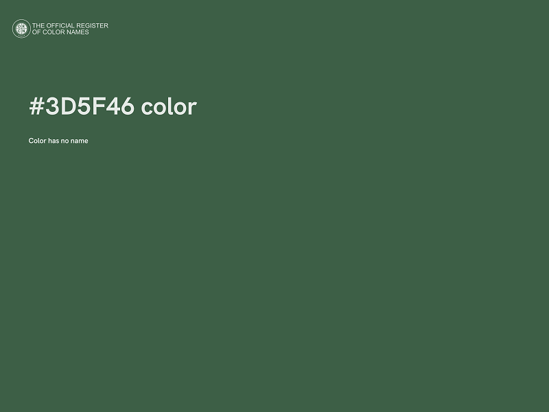 #3D5F46 color image