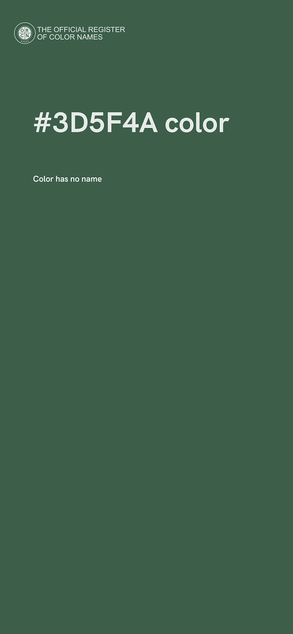 #3D5F4A color image