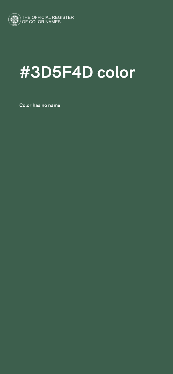 #3D5F4D color image