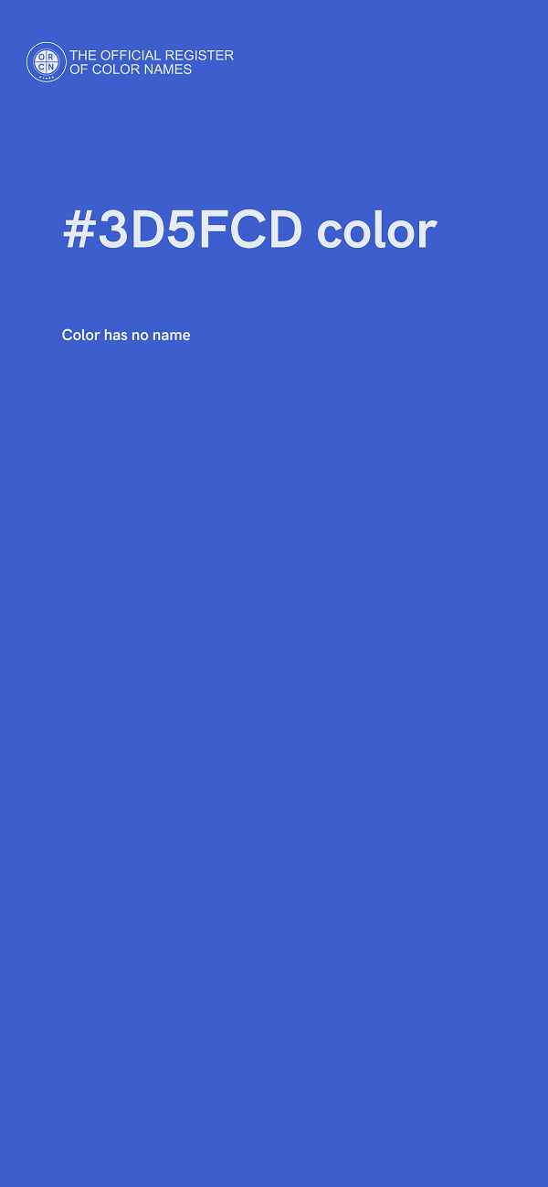#3D5FCD color image