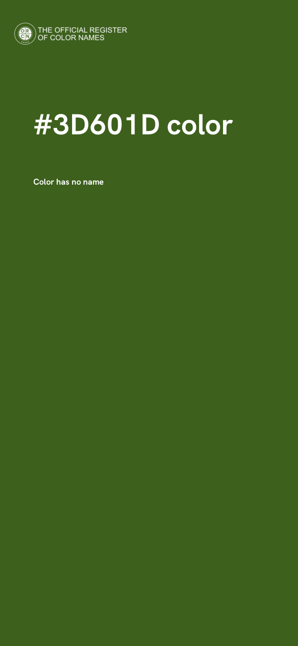 #3D601D color image