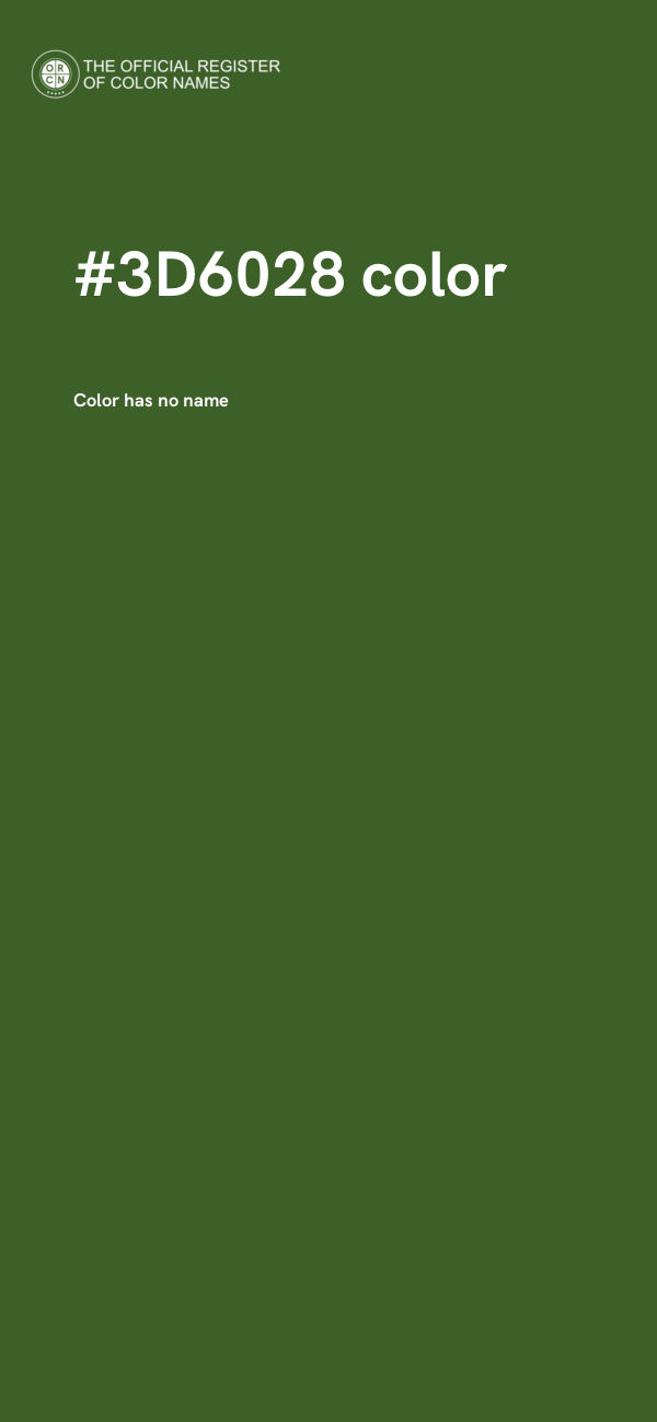 #3D6028 color image