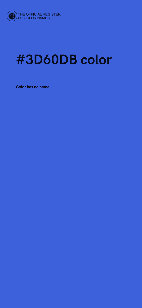 #3D60DB color image