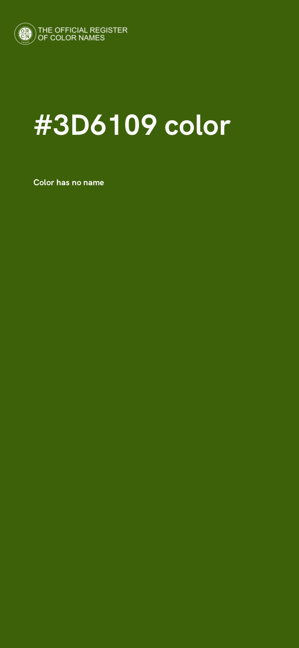 #3D6109 color image
