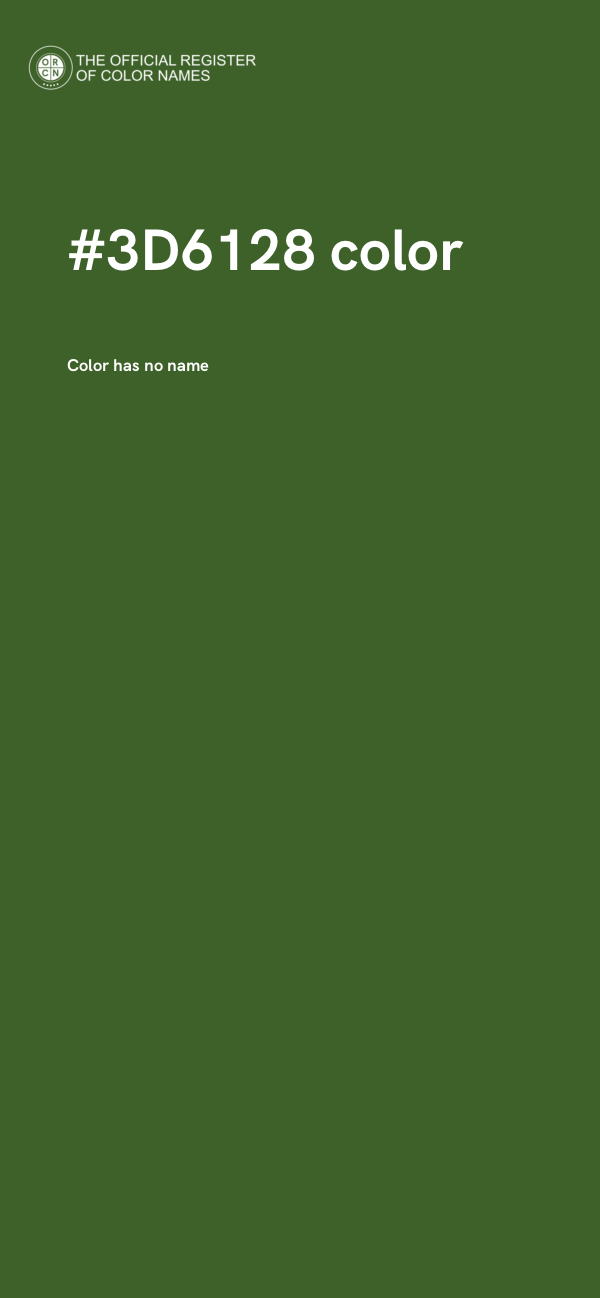 #3D6128 color image