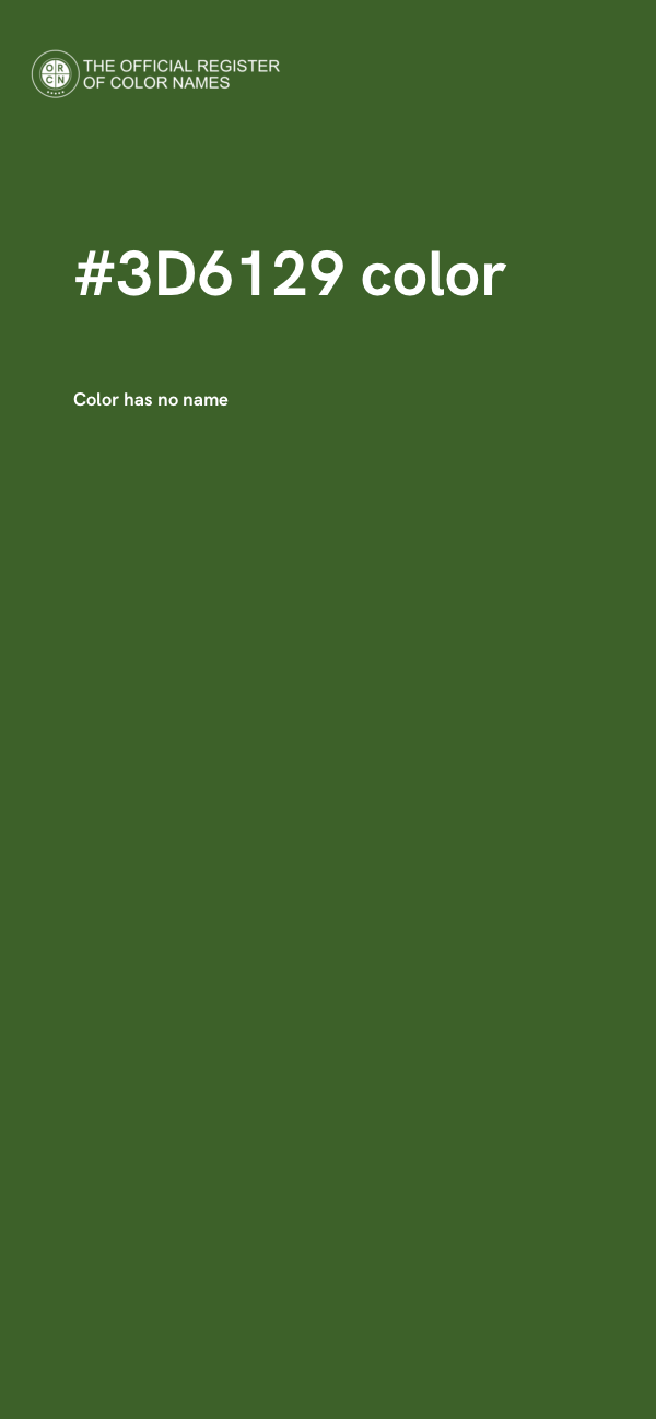 #3D6129 color image