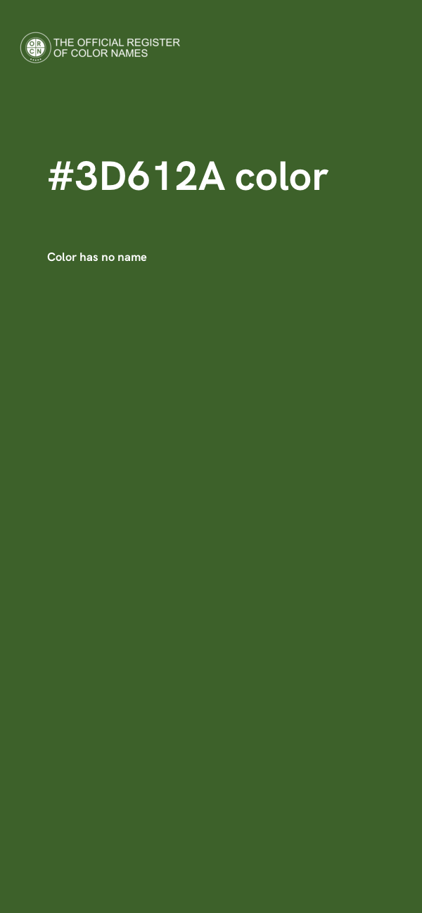 #3D612A color image