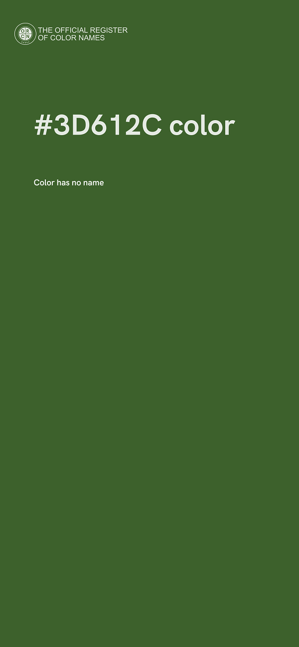 #3D612C color image