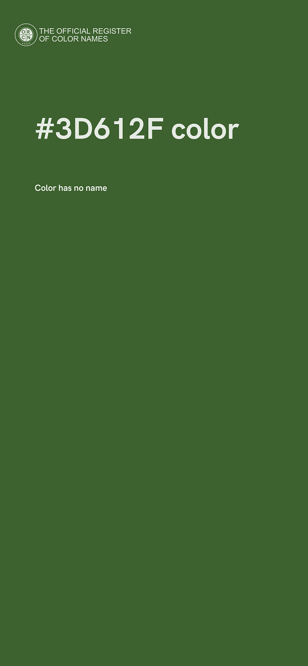 #3D612F color image