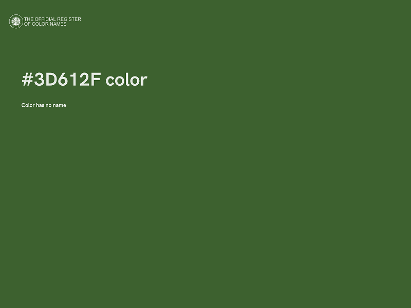 #3D612F color image