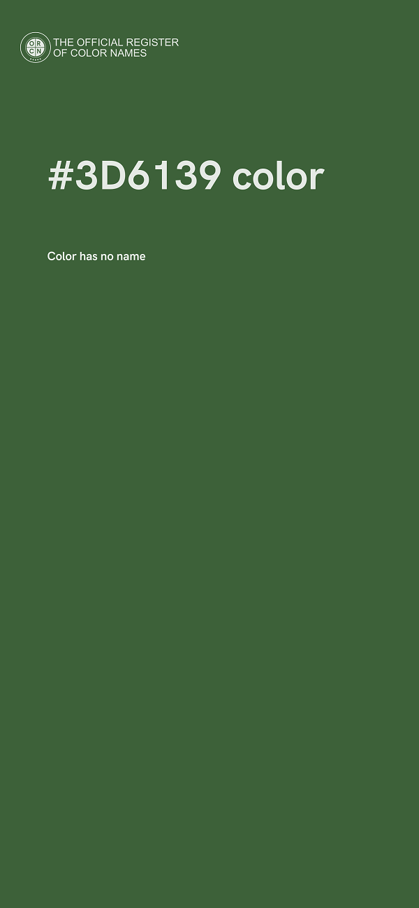 #3D6139 color image