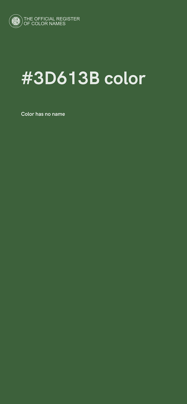 #3D613B color image