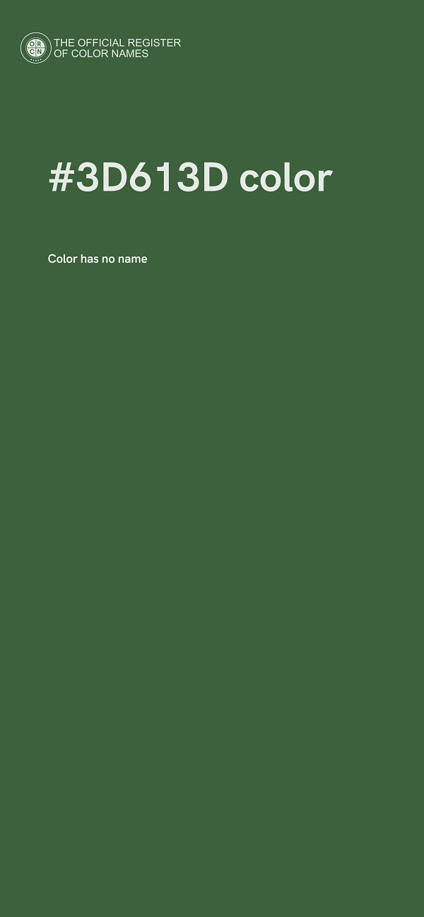 #3D613D color image