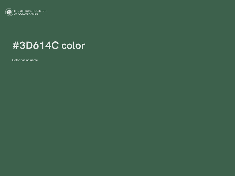 #3D614C color image